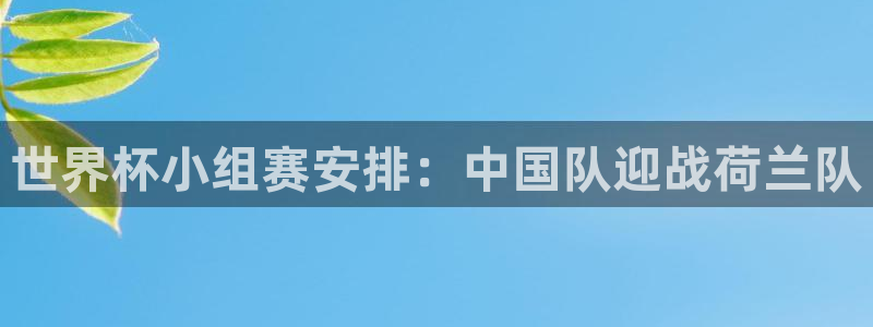 世界杯今日赛程直播：世界杯小组赛安排：中国队迎战荷兰队